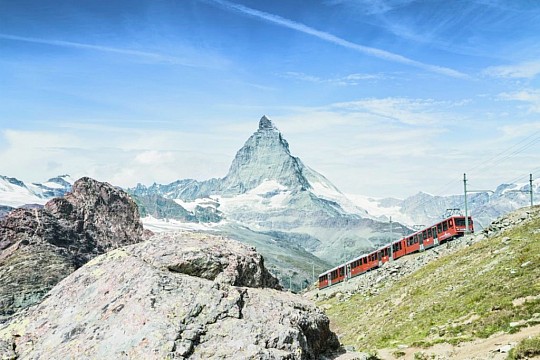 Matterhorn a švýcarské horské železnice