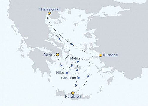 Letní prázdniny v Řecku na lodi Celestyal Journey, plavba s českým průvodcem