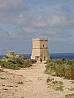 Malta - Gozo - záliv Dweira se strážní věží 