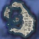 Řecko – ostrov Santorini – mapa (zdroj Google)