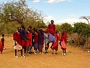 Keňa, Masajská vesnice