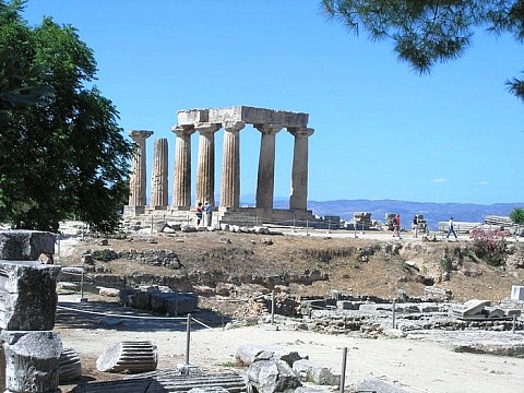 Řecko - starověké památky - letecky