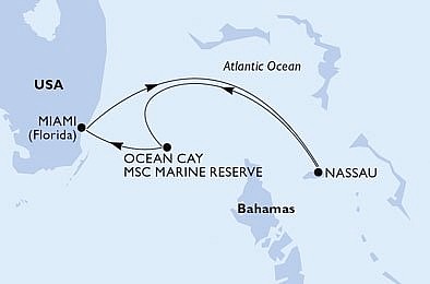 USA, Bahamy z Miami na lodi MSC Divina, plavba s bonusem