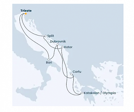 Za poznáním východních břehů Jaderského moře na Costa Deliziosa, plavba s českým průvodcem