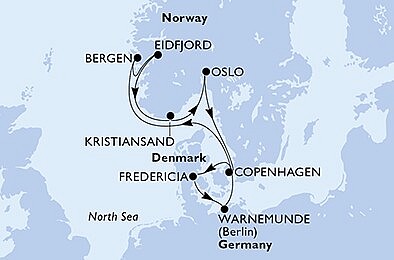Dánsko, Německo, Norsko z Kodaně na lodi MSC Poesia, plavba s bonusem