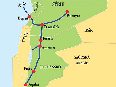 Libanon - Sýria - Jordánsko