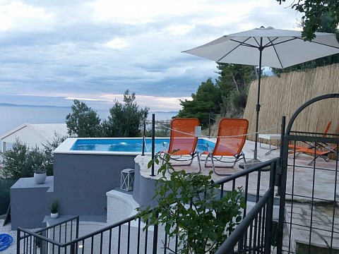 Apartmány u moře s bazénem Krilo Jesenice, Omiš (5)