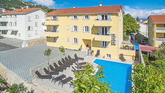 Apartmány s bazénem Baška, Krk