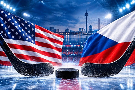MS v hokeji 2027, USA - CZE, autokarem