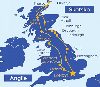 Velký okruh Anglií a Skotskem s návštěvou Orknejí (2)