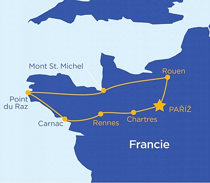 Bretaň a Normandie - perly Francie (2)