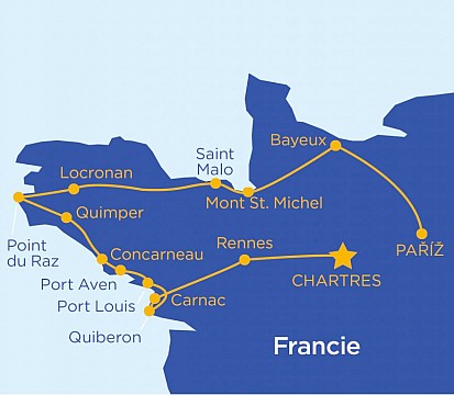 Bretaň a Normandie - perly Francie (2)