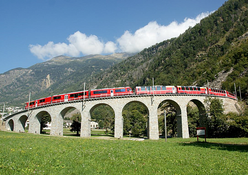 Švýcarské železnice - světové dědictví UNESCO (5)