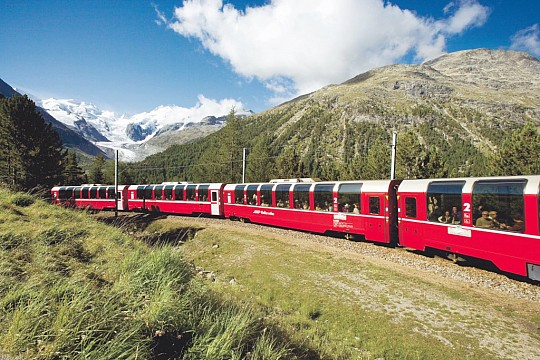 Bernina Express a Svatý Mořic