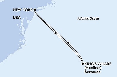 USA - Východní pobřeží, Bermudy z New Yorku na lodi MSC Meraviglia, plavba s bonusem