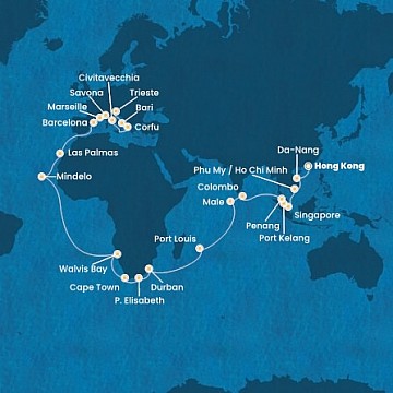 Čína, Vietnam, Malajsie... z Hong Kongu na lodi Costa Deliziosa