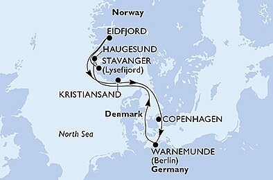 Dánsko, Německo, Norsko z Kodaně na lodi MSC Poesia, plavba s bonusem