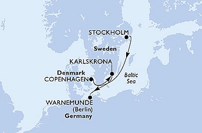 Švédsko, Dánsko, Německo ze Stockholmu na lodi MSC Poesia, plavba s bonusem