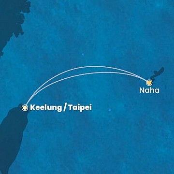 Tchaj-wan, Japonsko z Keelungu (Taipeje) na lodi Costa Serena
